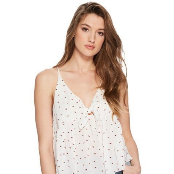 Free People Tops - FREE PEOPLE RIVIERA ROMANCE CAMI IVORY